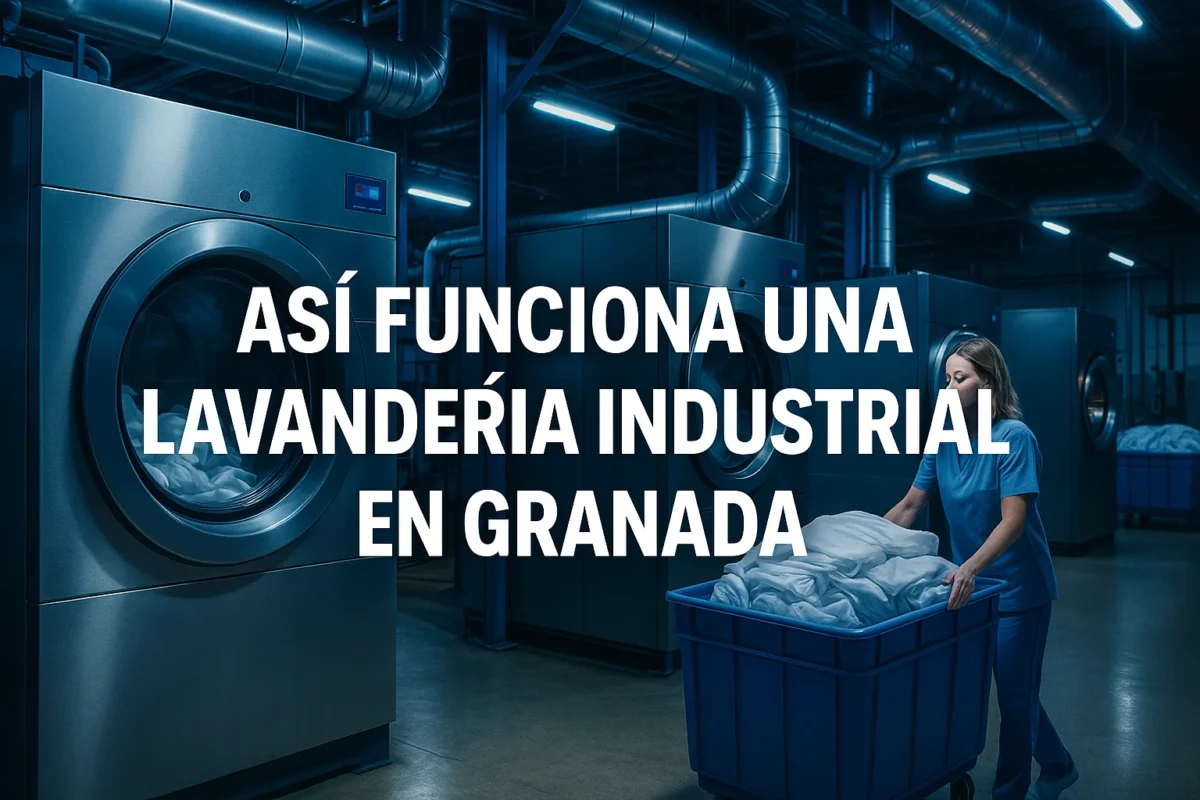 Así funciona una lavandería industrial en Granada por dentro